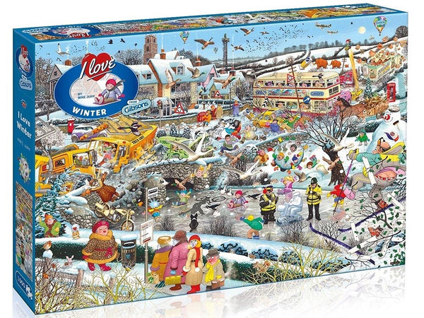 Gibsons - Mike Jupp - I Love Winter Jigsaw Puzzle (1000 Pieces)