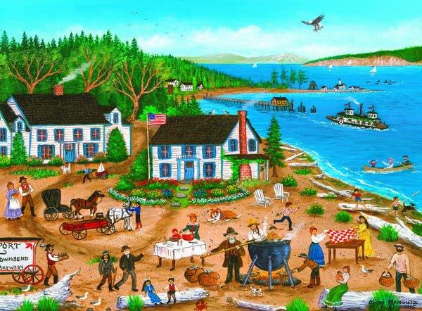 Masterpieces Puzzle 12 Pack Folk Art 12 Pack Bundle Puzzles (100 x4, 300 x4 & 500 x4)