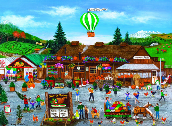 Masterpieces Puzzle 12 Pack Folk Art 12 Pack Bundle Puzzles (100 x4, 300 x4 & 500 x4)