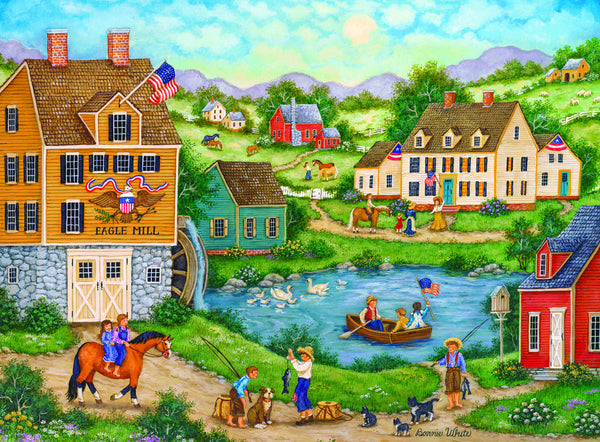 Masterpieces Puzzle 12 Pack Folk Art 12 Pack Bundle Puzzles (100 x4, 300 x4 & 500 x4)