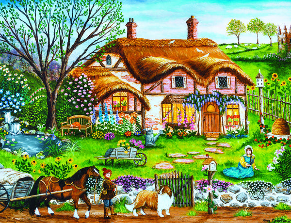 Masterpieces Puzzle 12 Pack Folk Art 12 Pack Bundle Puzzles (100 x4, 300 x4 & 500 x4)