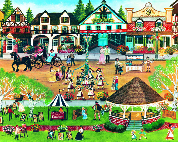 Masterpieces Puzzle 12 Pack Folk Art 12 Pack Bundle Puzzles (100 x4, 300 x4 & 500 x4)