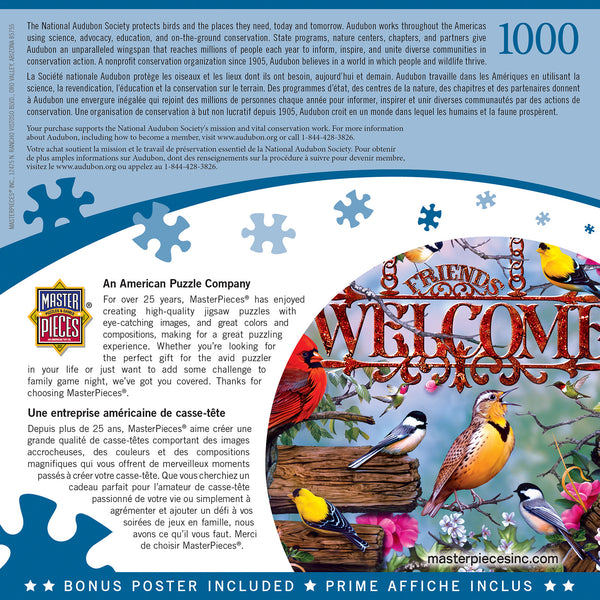 Masterpieces Puzzle Audubon Perched Puzzle 1,000 pieces