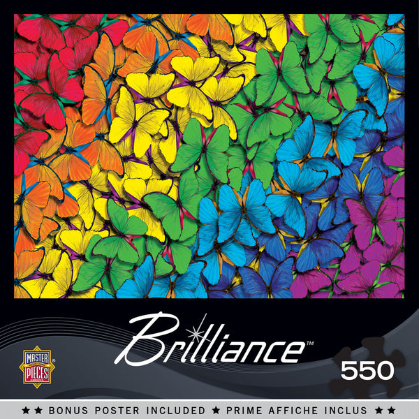 Masterpieces Puzzle Brilliance Collection Fluttering Rainbow Puzzle 550 pieces