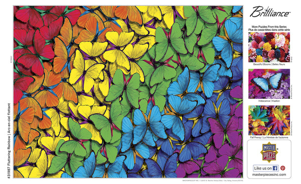Masterpieces Puzzle Brilliance Collection Fluttering Rainbow Puzzle 550 pieces