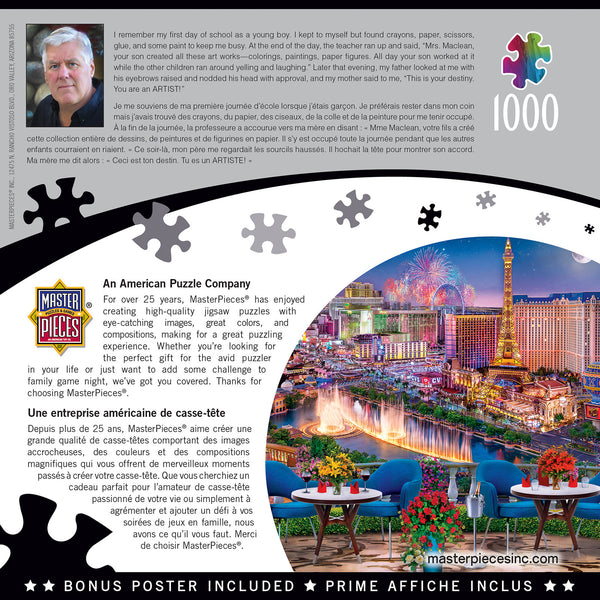 Masterpieces Puzzle Colorscapes Las Vegas Living Puzzle 1,000 pieces