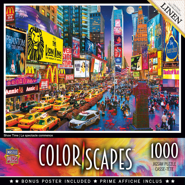 Masterpieces Puzzle Colorscapes New York Times Square Show Time Puzzle 1,000 pieces
