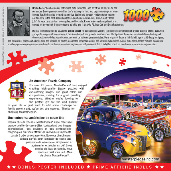 Masterpieces Puzzle Cruisin Friday Night Hot Rods Puzzle 1,000 pieces