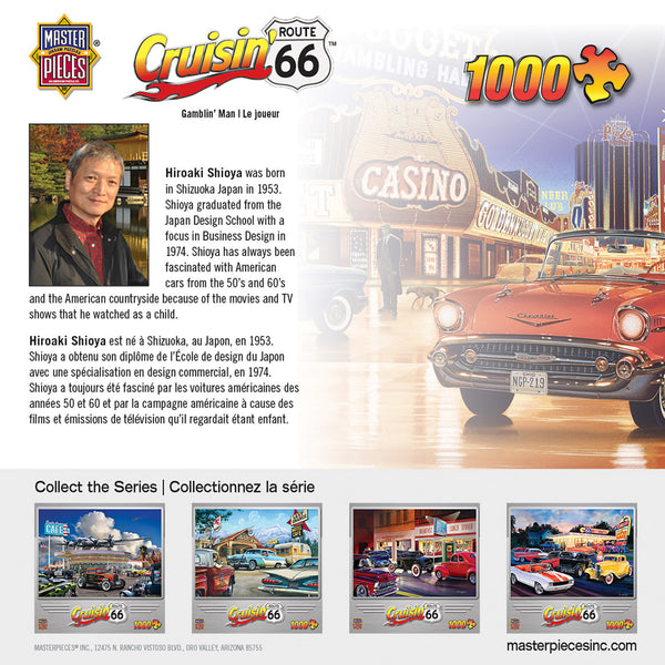 Masterpieces - Cruisin' Route 66 Gamblin' Man by Hiroaki Shioya Jigsaw Puzzle (1000 Pieces)