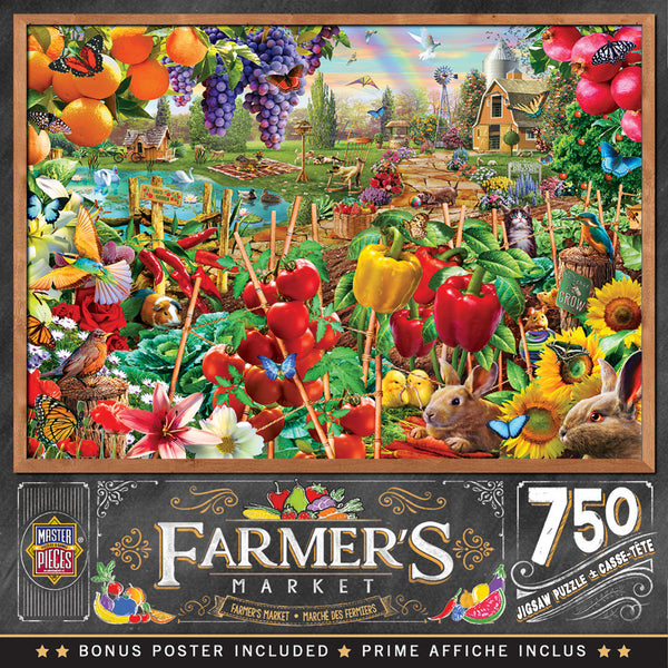 Masterpieces - Farmers Market A Plentiful Season Jigsaw Puzzle (750 Pieces)
