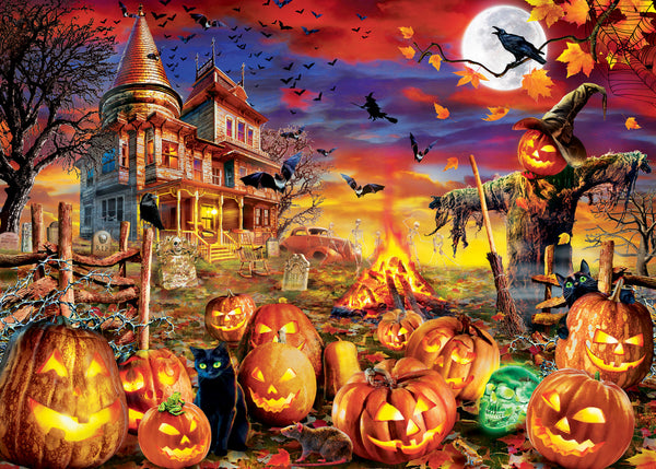 Masterpieces - Halloween Glow All Hallow's Eve Jigsaw Puzzle (500 Pieces)