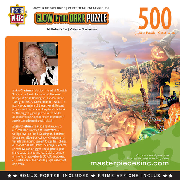 Masterpieces - Halloween Glow All Hallow's Eve Jigsaw Puzzle (500 Pieces)