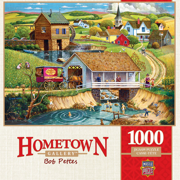 Masterpieces - Hometown Gallery Last Swim of Summer Jigsaw Puzzle (1000 Pieces)