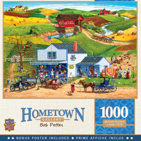Masterpieces - Hometown Gallery McGiveny's Country Store Jigsaw Puzzle (1000 Pieces)