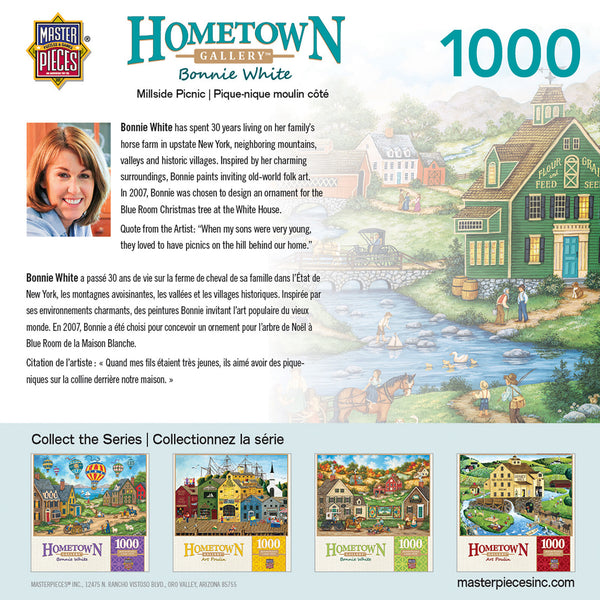 Masterpieces - Hometown Gallery Millside Picnic Jigsaw Puzzle (1000 Pieces)