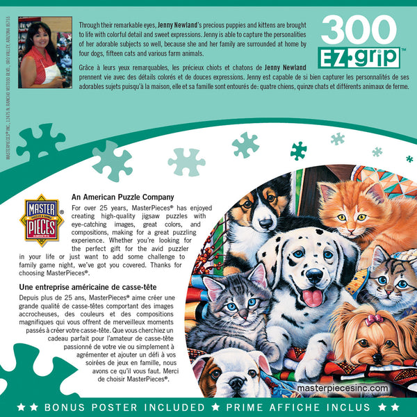 Masterpieces Puzzle Playful Paws Hide and Seek Ez Grip Puzzle 300 pieces