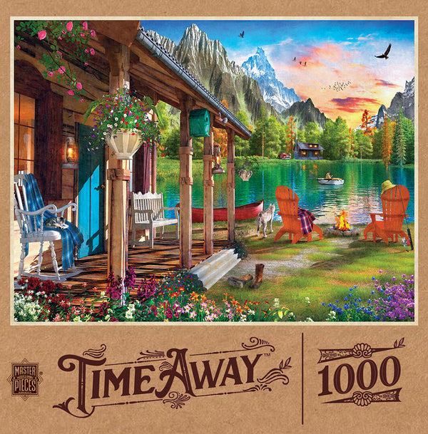 Masterpieces Puzzle Time Away Evening on the Lake Puzzle 1,000 pieces