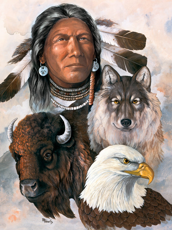 Masterpieces Puzzle Tribal Spirit One Spirit Puzzle 550 pieces