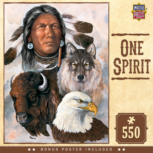 Masterpieces Puzzle Tribal Spirit One Spirit Puzzle 550 pieces