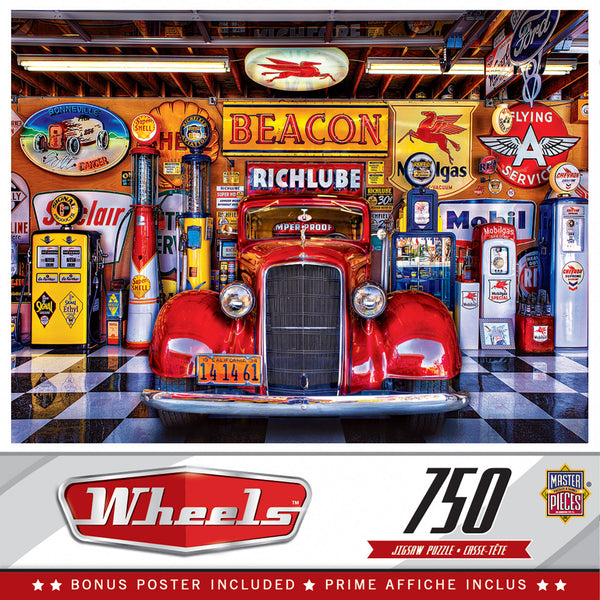 Masterpieces Puzzle Wheels At Your Service Puzzle 750 pieces