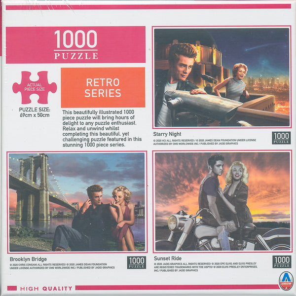 Arrow Puzzles - Retro Series - Sunset Ride - 1000 Pieces