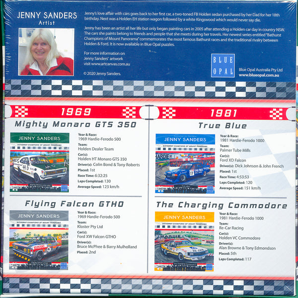 Blue Opal - Mighty Monaro GTS 350 by Jenny Sanders Jigsaw Puzzle (1000 Pieces)
