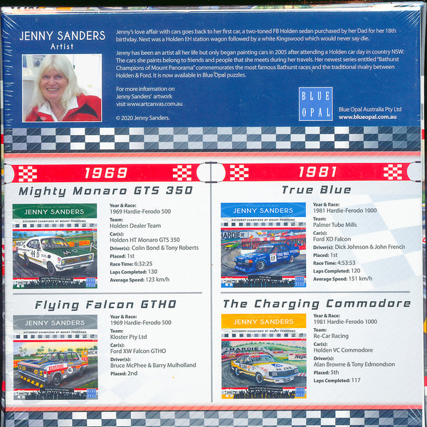 Blue Opal - Flying Falcon GTHO by Jenny Sanders Jigsaw Puzzle (1000 Pieces)