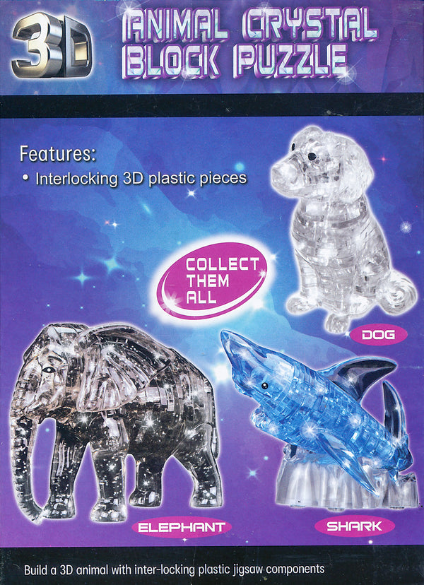 3D Animal Crystal Block Puzzle - Dog