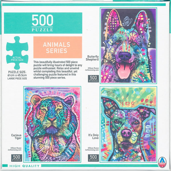 Arrow Puzzles - Animals Series - It's Only Love by Dean Russo Jigsaw Puzzle (500 Pieces)