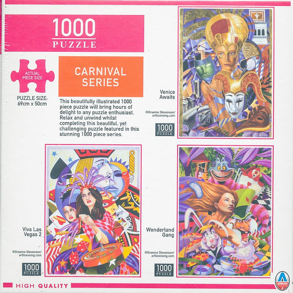 Arrow Puzzles - Carnival Series - Wonderland Gang by Graeme Stevenson Jigsaw Puzzle (1000 Pieces)