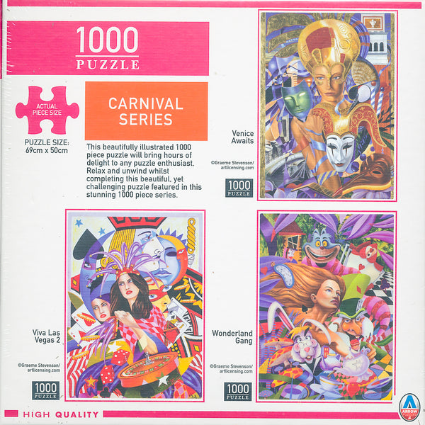 Arrow Puzzles - Carnival Series - Venice Awaits by Graeme Stevenson Jigsaw Puzzle (1000 Pieces)