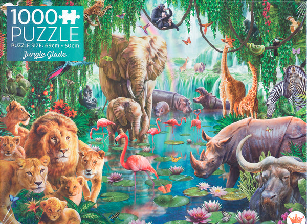 Regal - Animal Series - Jungle Glade by Adrian Chesterman Jigsaw Puzzle (1000 pieces)