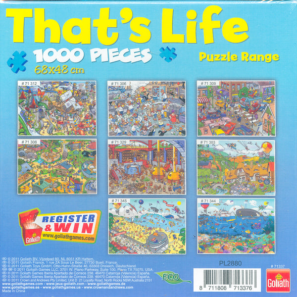 Goliath Games - That's Life - Christmas Jigsaw Puzzle (1000 Pieces)