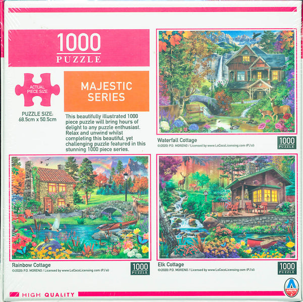 Arrow Puzzles - Majestic Series - Waterfall Cottage - 1000 Pieces