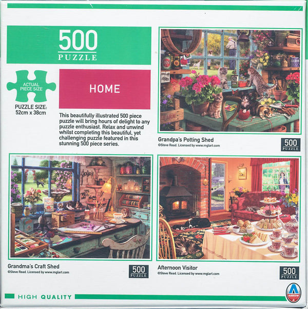 Arrow Puzzles - Home - Grandpa's Potting Shed - 500 Piece Jigsaw Puzzle