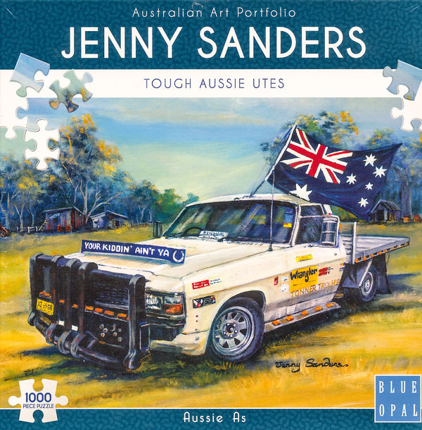 Blue Opal - Aussie As 1000 pieces Jigsaw Puzzle by Jenny Sanders
