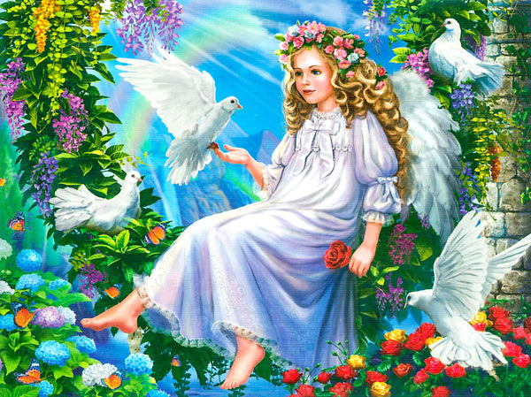 Arrow Puzzles - Regal Series - Angel and Doves - 1000 Pieces