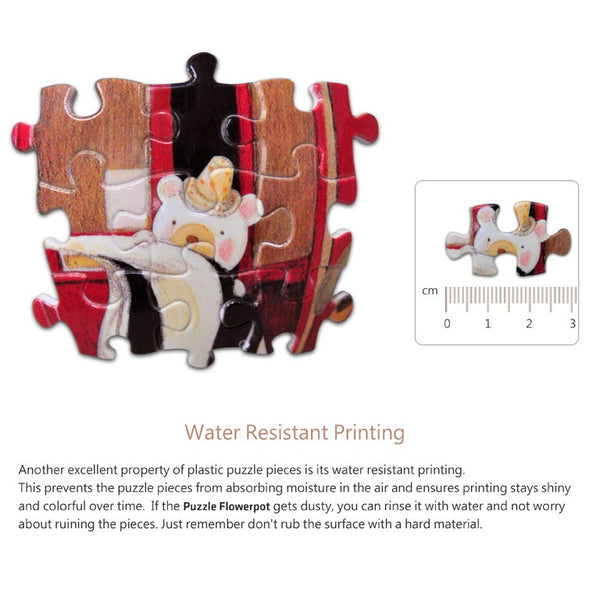 Pintoo - Flowerpot Retro Tiles Jigsaw Puzzle (80 Pieces)