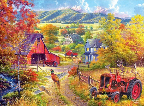 Cra-Z-Art - Master Artist Collection - Abraham Hunter - Down the Country Road Jigsaw Puzzle (1000 Pieces)