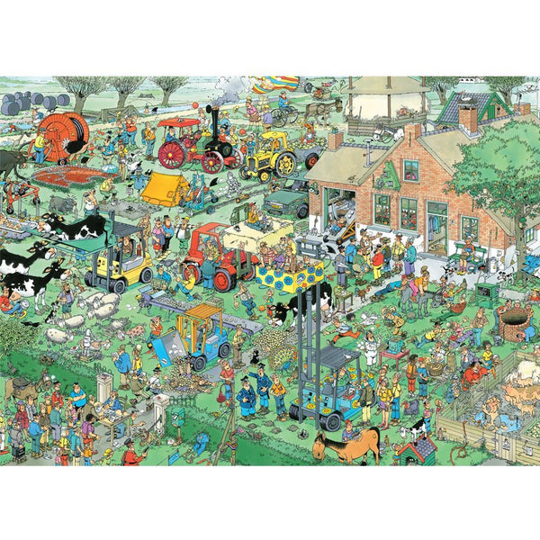 Holdson - Farm Visit by Jan Van Haasteren Jigsaw Puzzle (1000 Pieces)