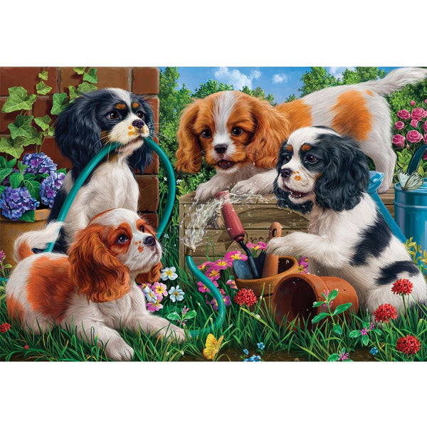 Holdson - Gallery Series 10 - Puppies at Play XL Jigsaw Puzzle (300 Pieces)