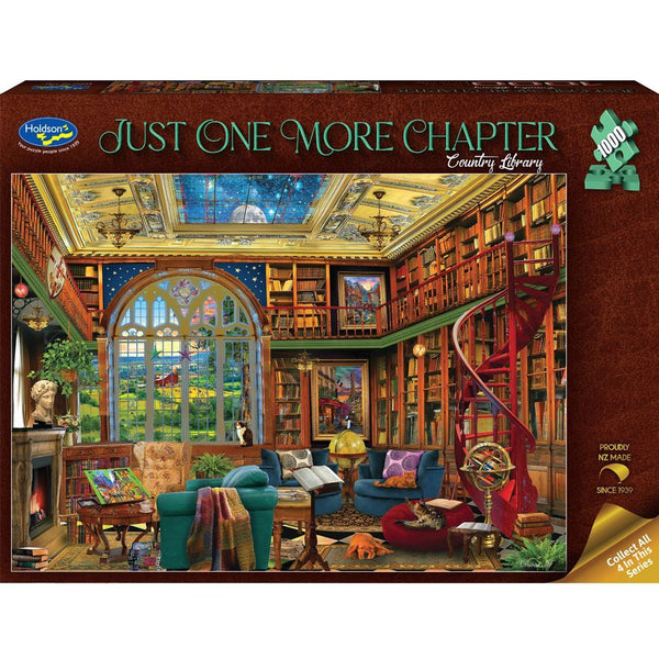 Holdson - Just One More Chapter - Country Library by David McLean Jigsaw Puzzle (1000 Pieces)