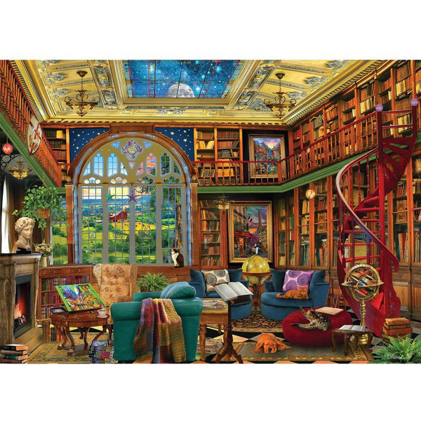 Holdson - Just One More Chapter - Country Library by David McLean Jigsaw Puzzle (1000 Pieces)