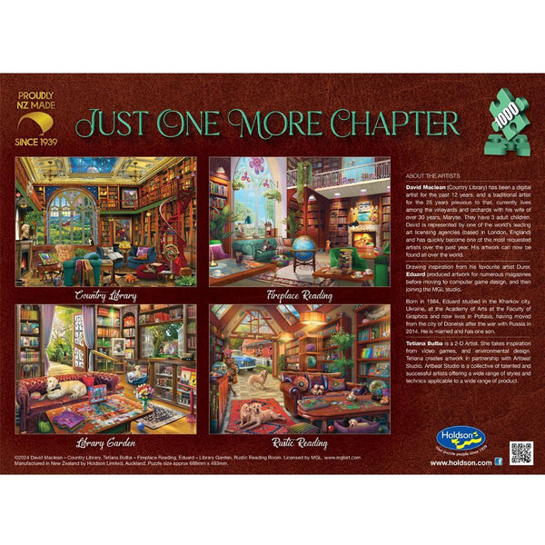 Holdson - Just One More Chapter - Country Library by David McLean Jigsaw Puzzle (1000 Pieces)