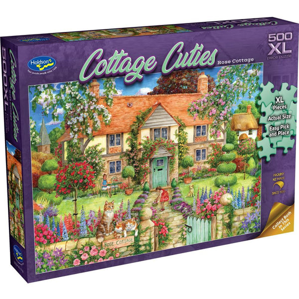 Holdson - Cottage Cuties Rose XL by Debbie Cook Jigsaw Puzzle (500 Pieces)