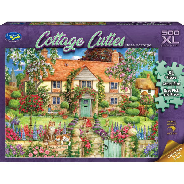 Holdson - Cottage Cuties Rose XL by Debbie Cook Jigsaw Puzzle (500 Pieces)