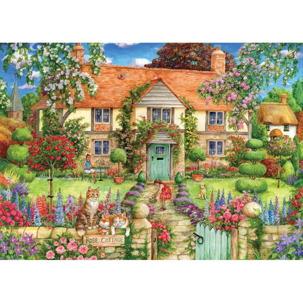 Holdson - Cottage Cuties Rose XL by Debbie Cook Jigsaw Puzzle (500 Pieces)