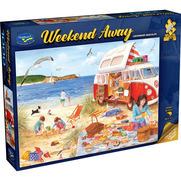 Holdson - Weekend Away - Campervan Beachlife Jigsaw Puzzle (1000 Pieces)