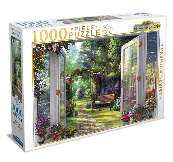 Harlington - Garden Doorway View Jigsaw Puzzle (1000 Pieces)
