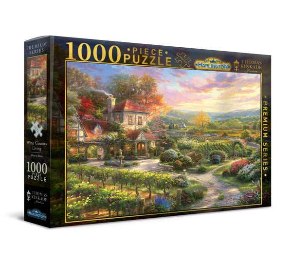 Harlington - Thomas Kinkade - Wine Country Living Jigsaw Puzzle (1000 Pieces)